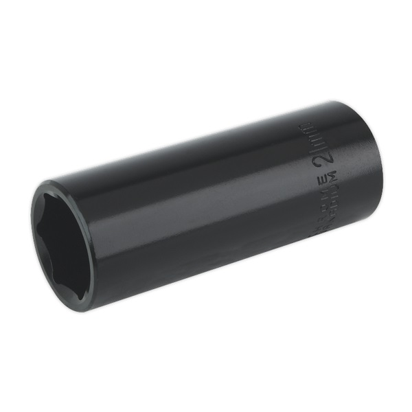 Sealey Impact Socket 21mm Deep 1/2"Sq Drive IS1221D
Chrome Vanadium, drop-forged, deep WallDrive® impact socket.