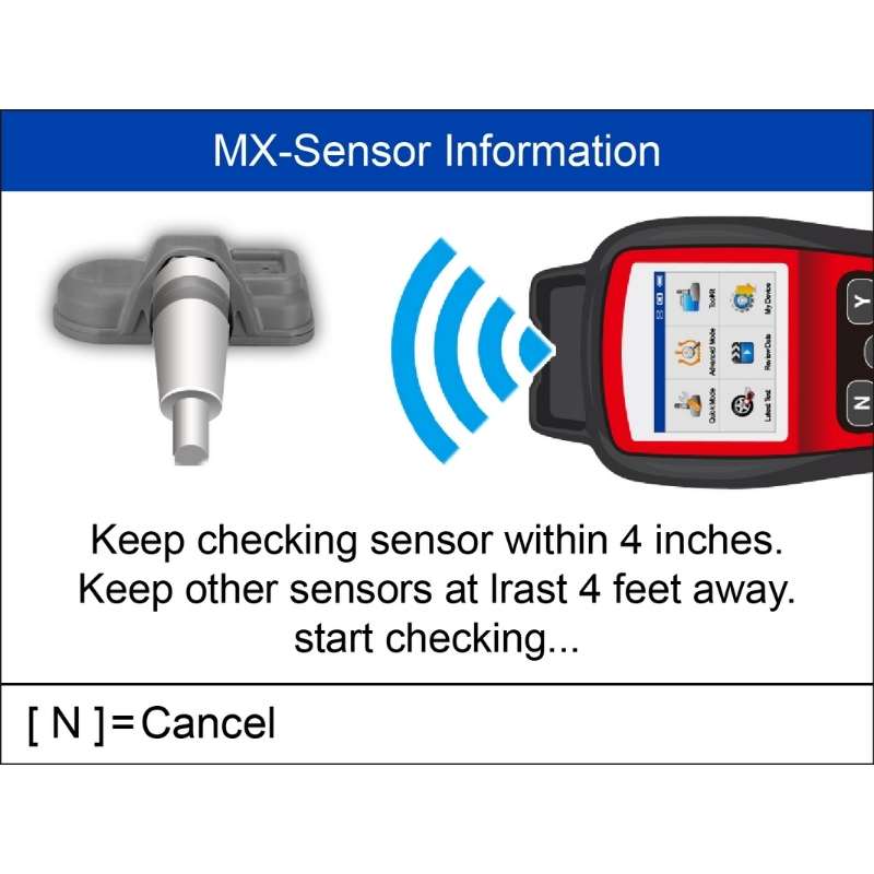 Autel MaxiTMPS Diagnostic Tool With WIFI TS508WF, 320x240 LED color display