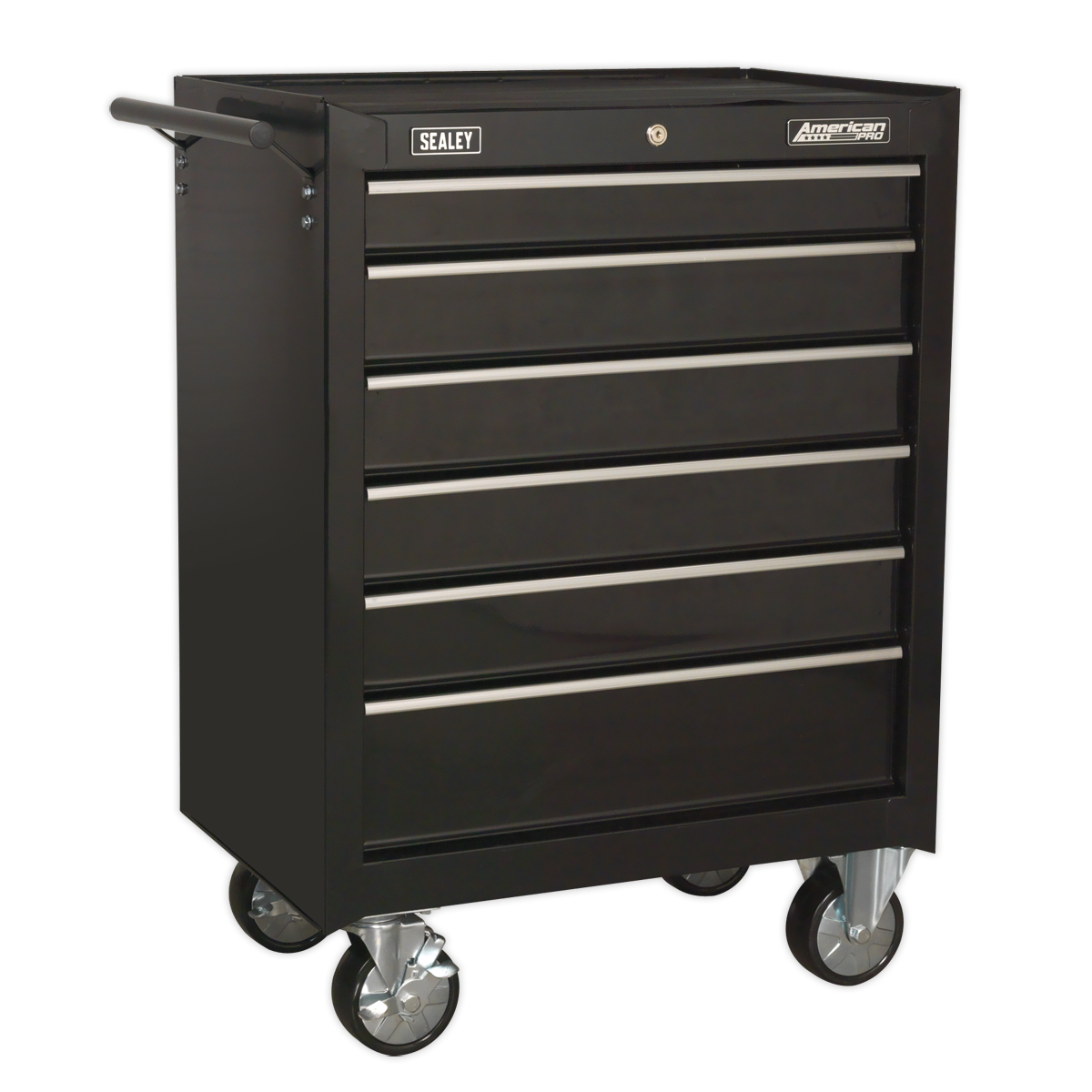 Sealey Rollcab 6 Drawer with Ball-Bearing Slides - Black AP226B