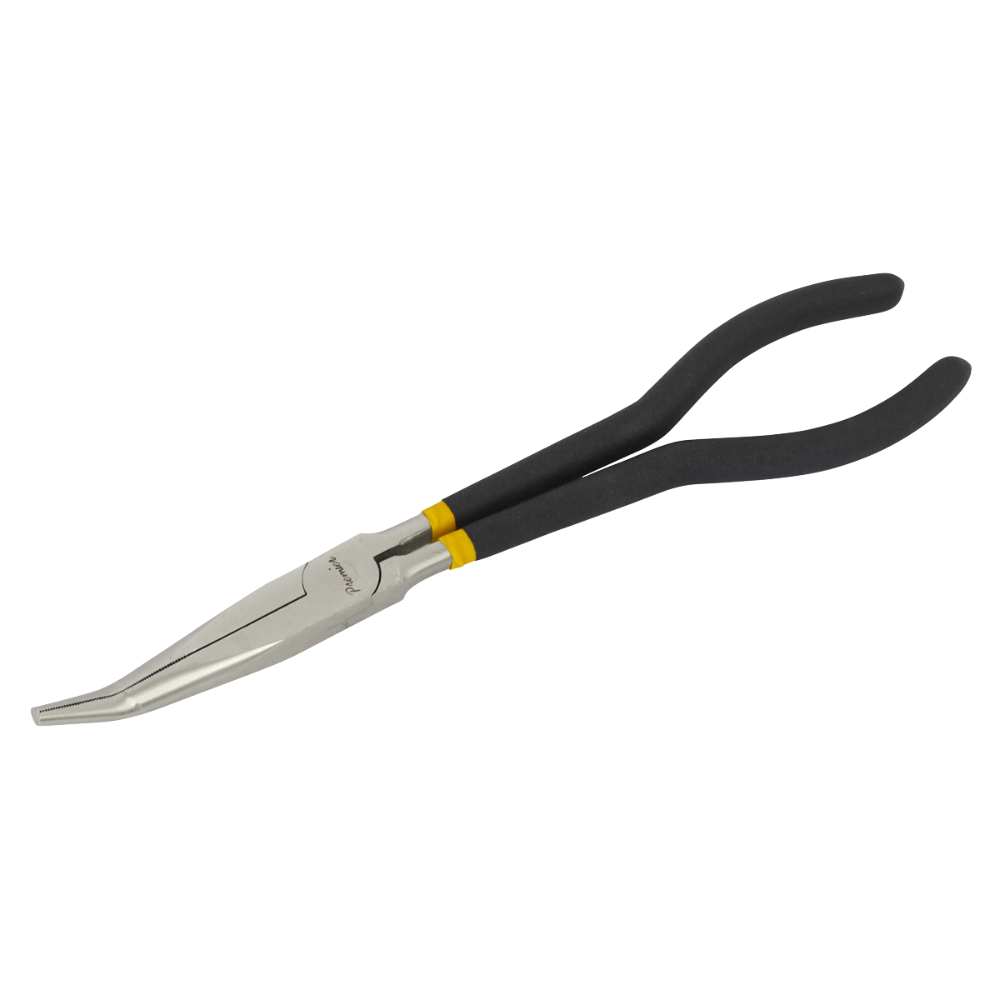 AK935 - Needle Nose Pliers 280mm Offset Ni-Fe Finish