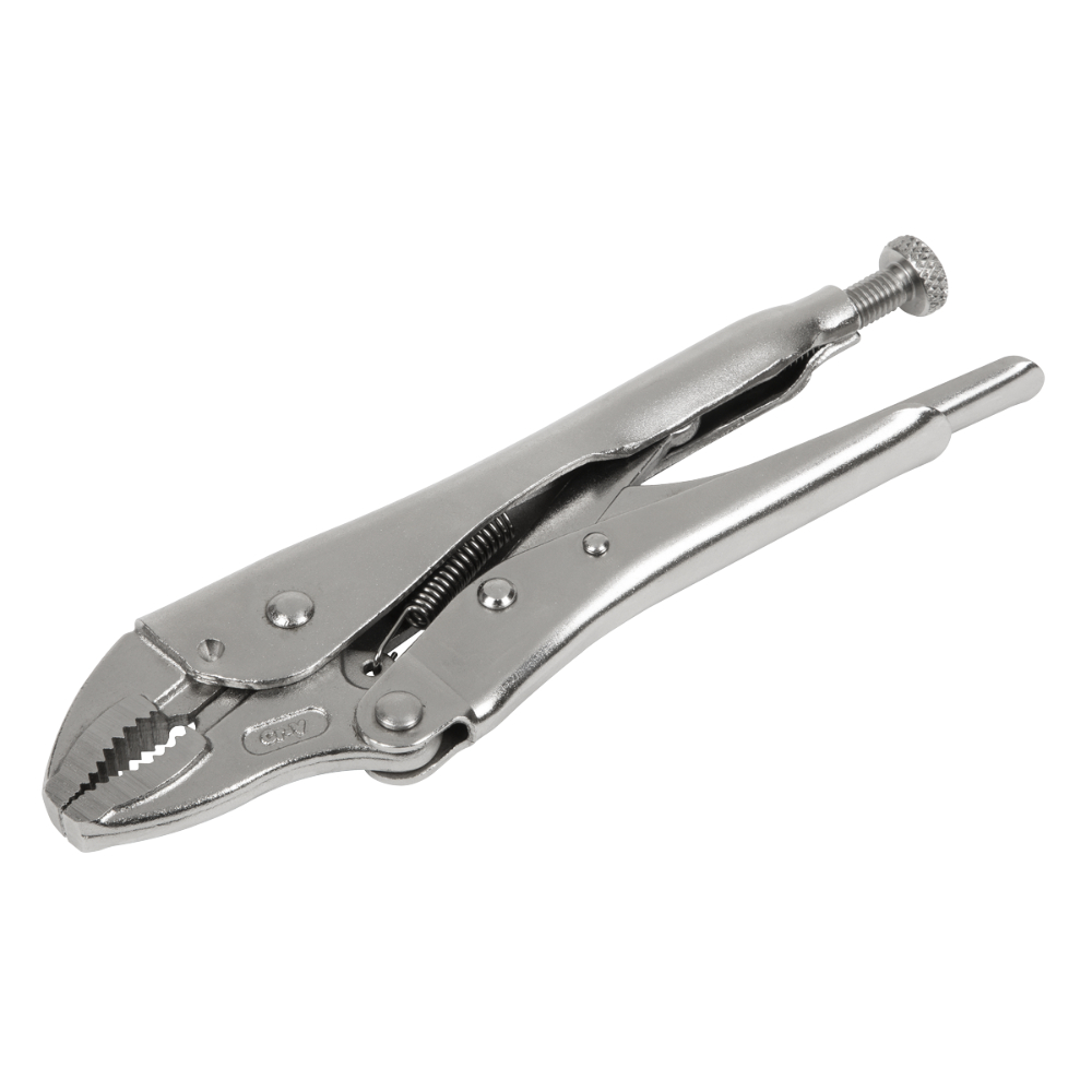 AK6820 - Locking Pliers 180mm Curved Jaws 0-35mm Capacity