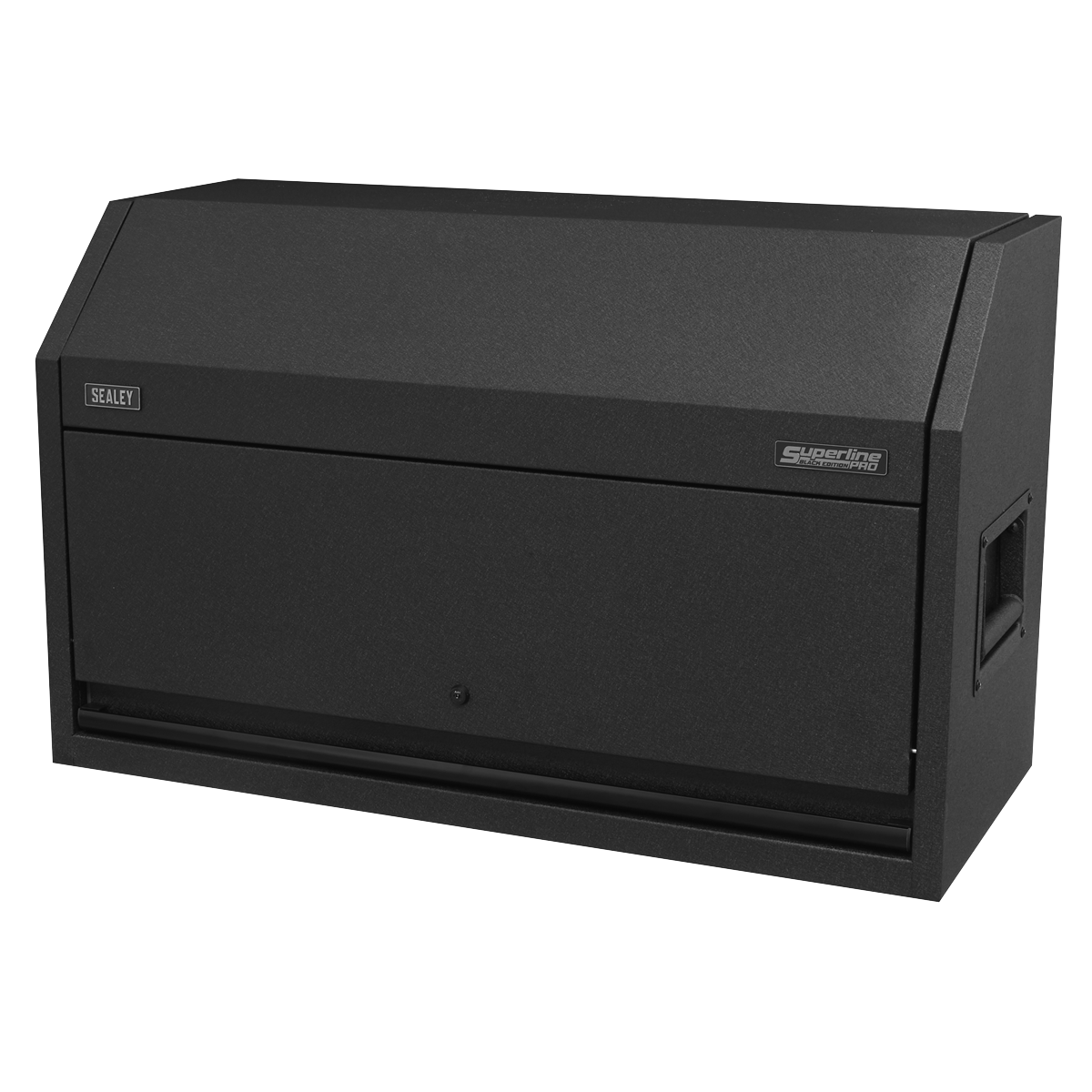 Rust and solvent resistant black crinkle effect finish.