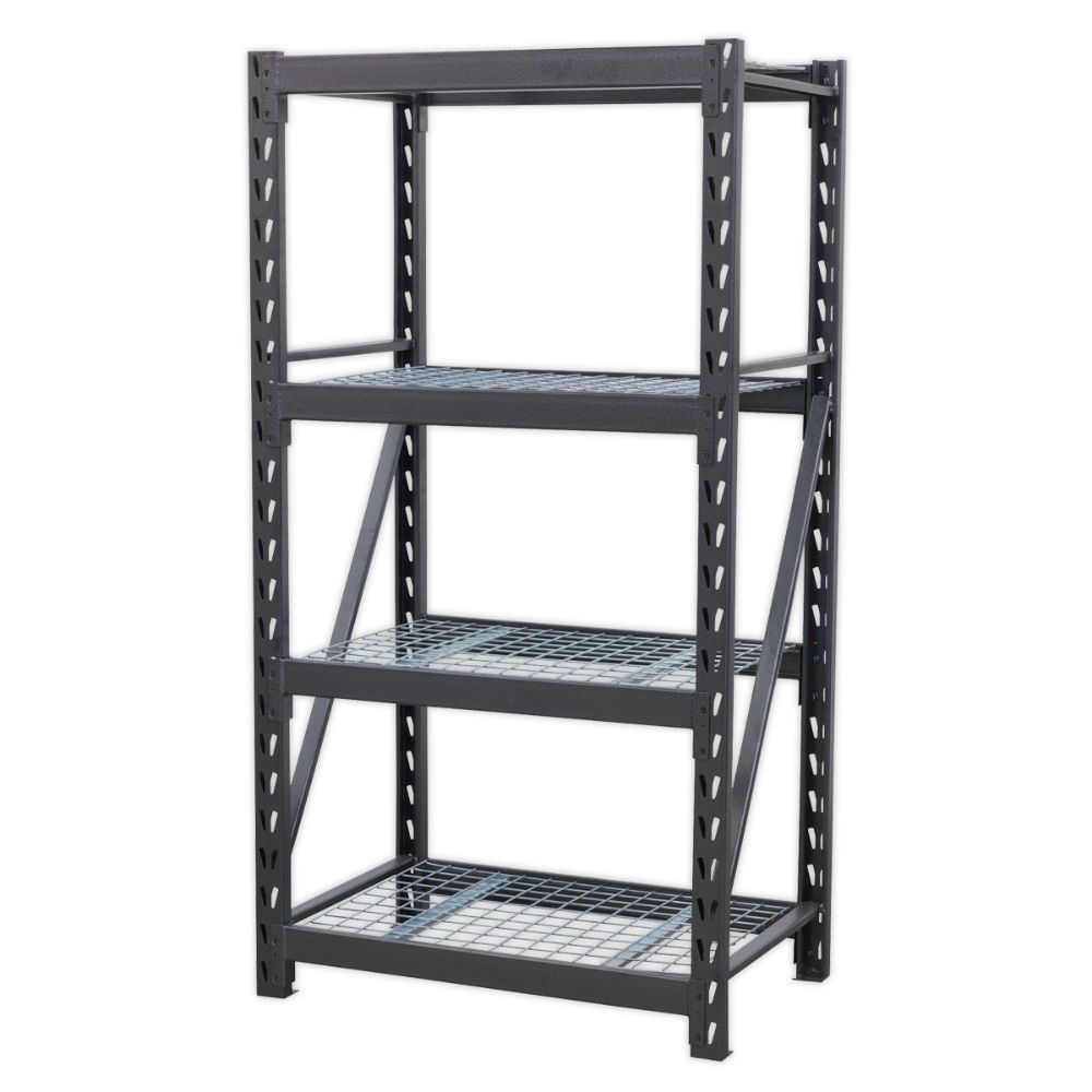 Sealey Heavy-Duty Racking Unit with 4 Mesh Shelves 640kg Capacity Per Level 978mm AP6372