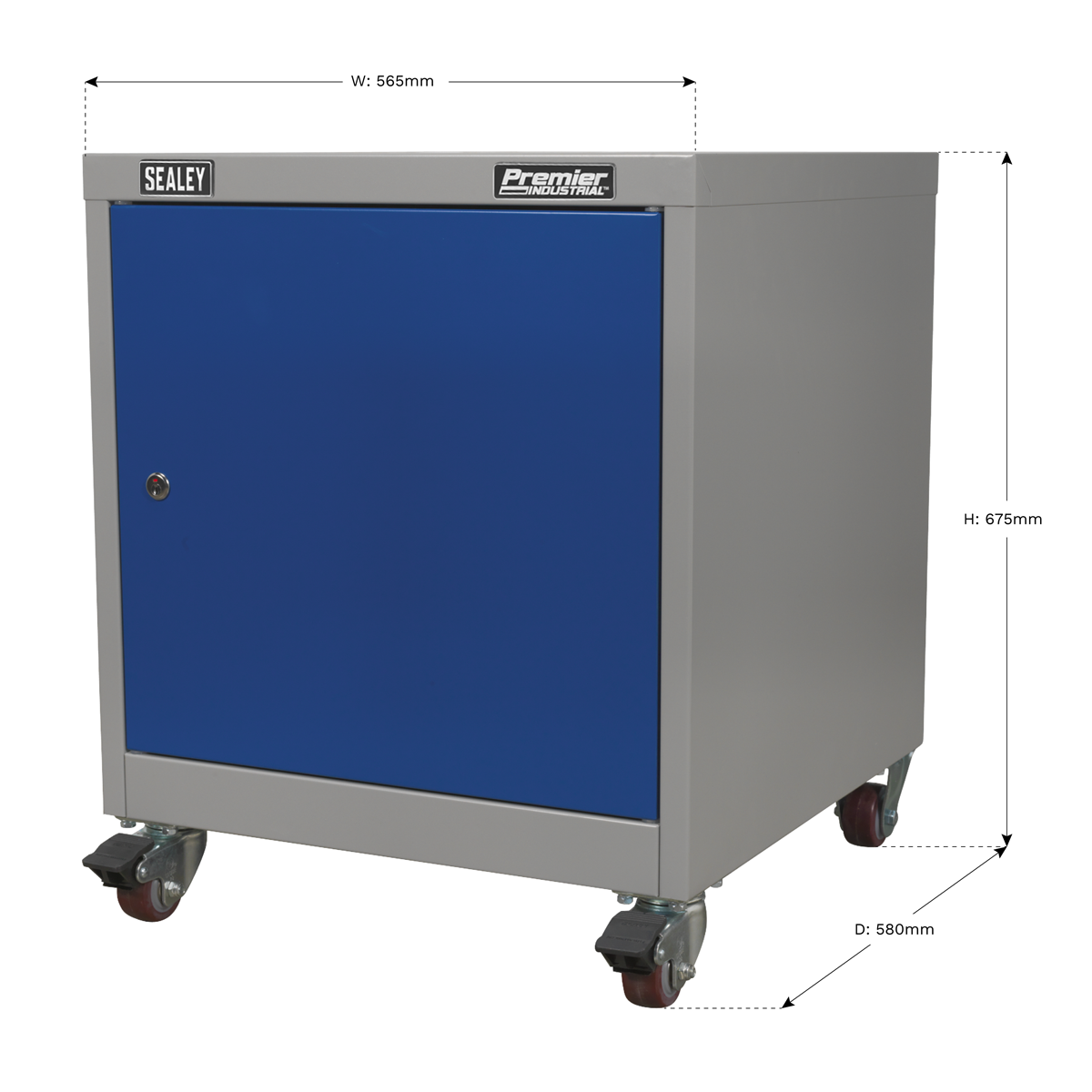 Sealey Mobile Industrial Cabinet 1 Shelf Locker API5659