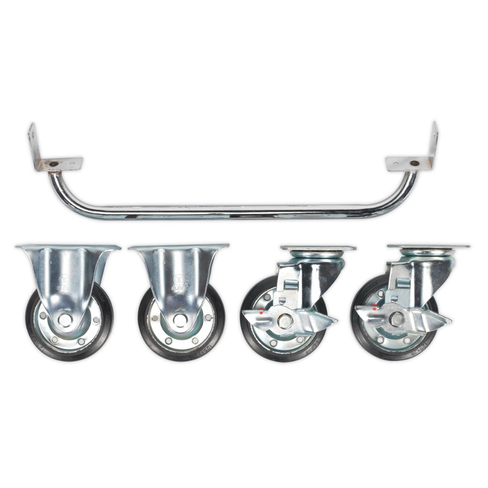 wheel kit for cabinet unit