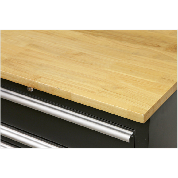 Sealey Hardwood Worktop 1550mm APMS07, Hardwood worktop for use with Model No's APMS02 and APMS04 Floor Cabinets.