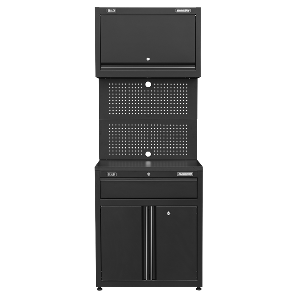 Sealey Modular Stacking Cabinet APMS2HFPS, High quality lock with two keys.