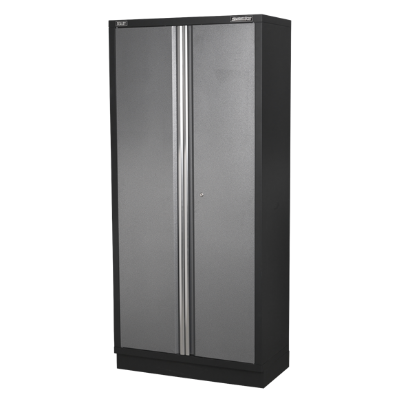 Sealey Modular Floor Cabinet 2 Door Full Height 915mm APMS56, Tough and durable construction with a hammered metal finish.