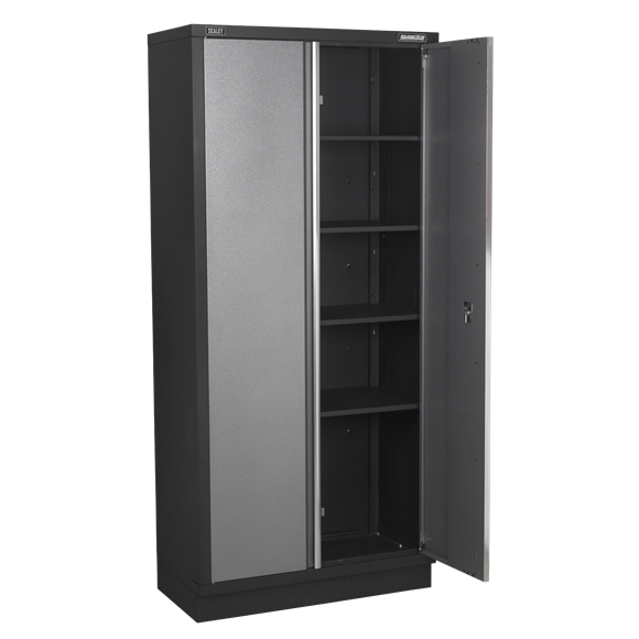 Sealey Modular Floor Cabinet 2 Door Full Height 915mm APMS56, Concealed snap-close magnets on doors.