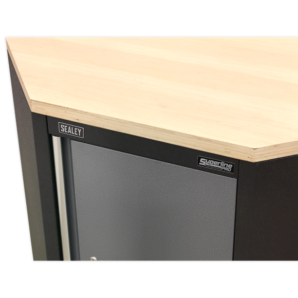 Sealey Pressed Wood Worktop for Modular Corner Cabinet 865mm APMS60PW, Order today for Fast Dispatch and Delivery.