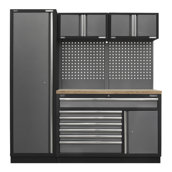 Sealey Modular Tool Storage System Wooden Worktop 1.96m APMSSTACK10W