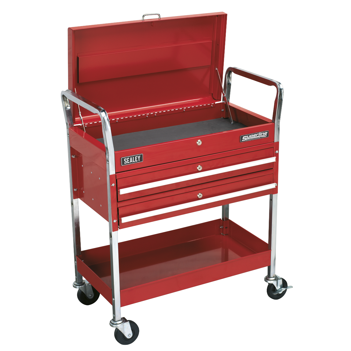 Sealey Trolley 2-Level Heavy-Duty with Lockable Top & 2 Drawers CX1042D