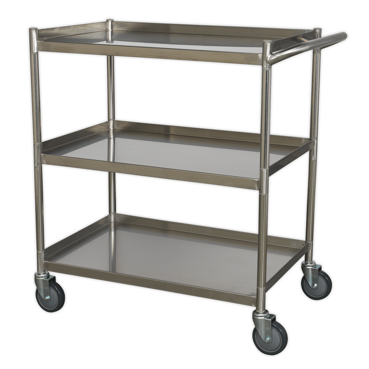 Sealey garage storage Trolley 3-Level Stainless Steel CX410SS