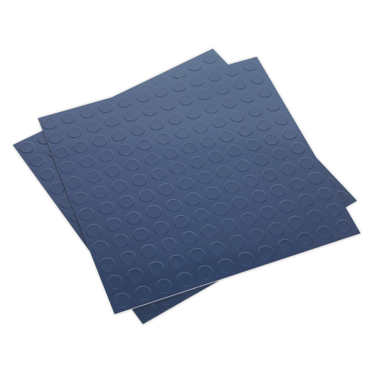 Sealey Vinyl Floor Tile with Peel & Stick Backing - Blue Coin Pack of 16 FT2B