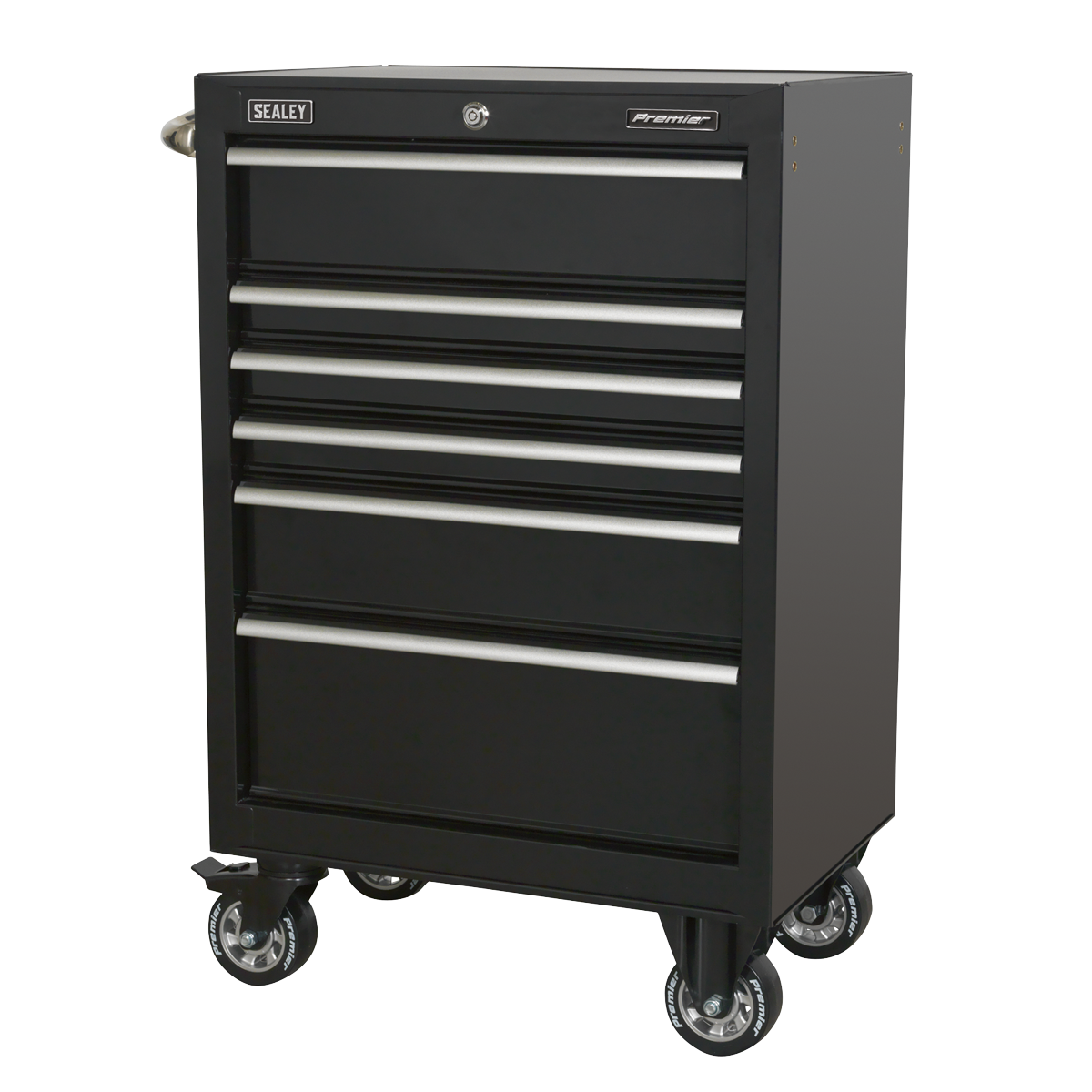 Sealey Rollcab 6 Drawer 675mm Heavy-Duty Black PTB67506