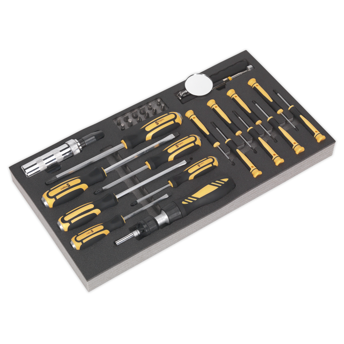 Sealey Tool Tray with Screwdriver Set 36pc S01128