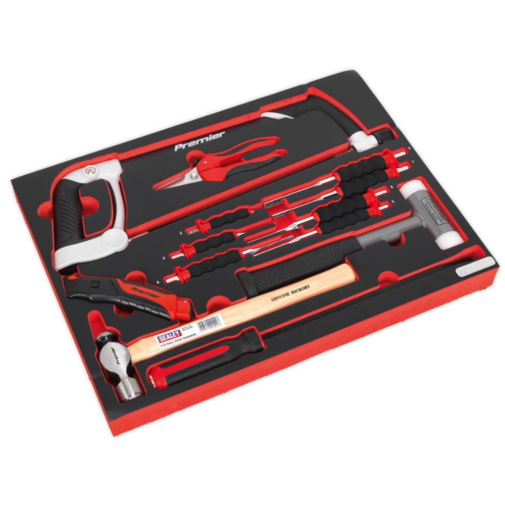 TBTP06UK - Tool Tray with Hacksaw, Hammers & Punches 13pc