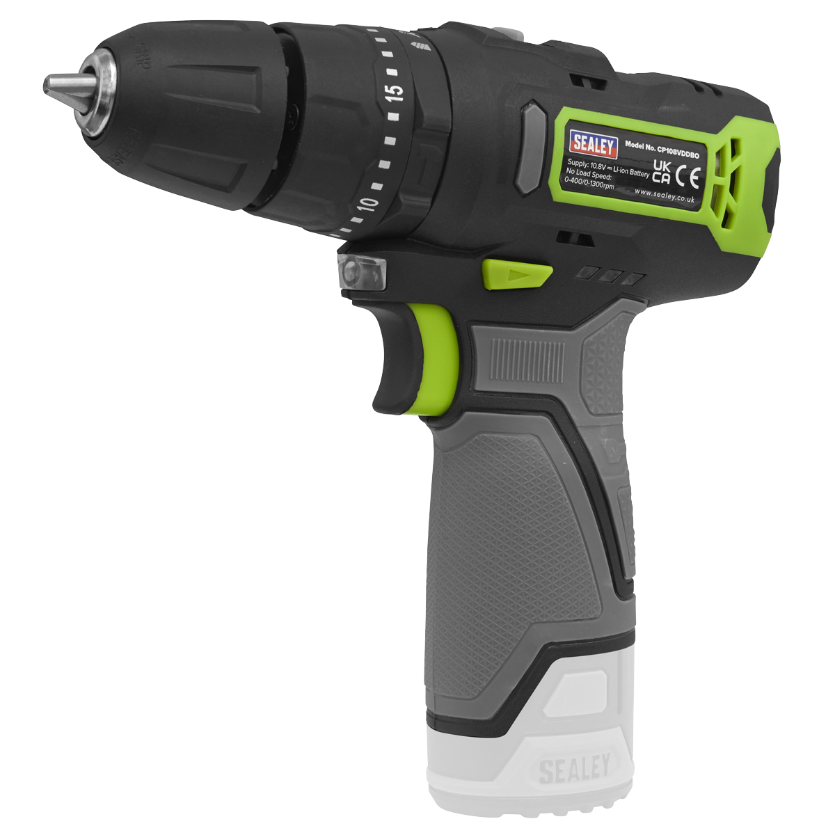 CP108VDDBO - Sealey Cordless Hammer Drill/Driver Ø10mm 10.8V 2Ah