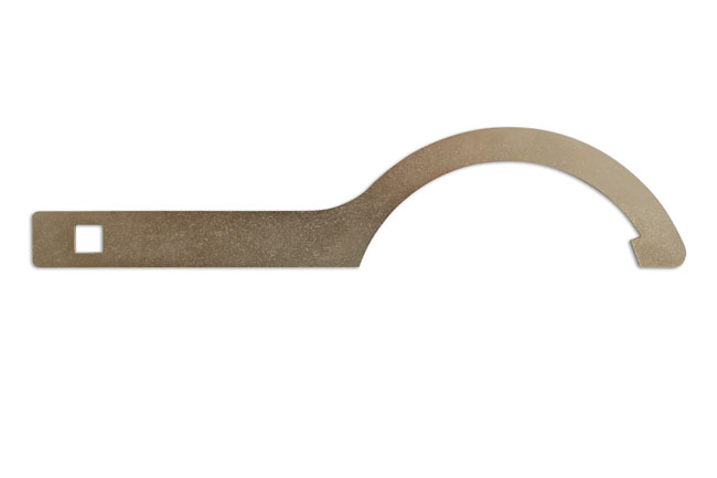 This specially designed spanner can be used with or without a 3/8"D wrench.