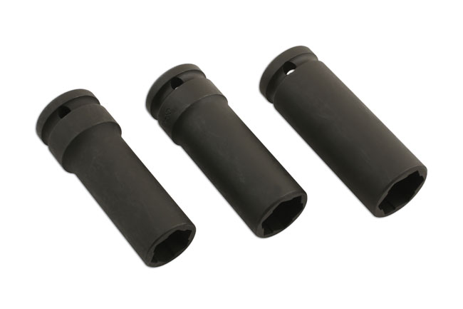 Special profile grips damaged or rounded wheel nuts or bolts.