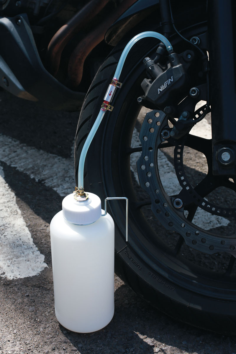 Ideal for bleeding motorcycle brake and clutch hydraulic systems.