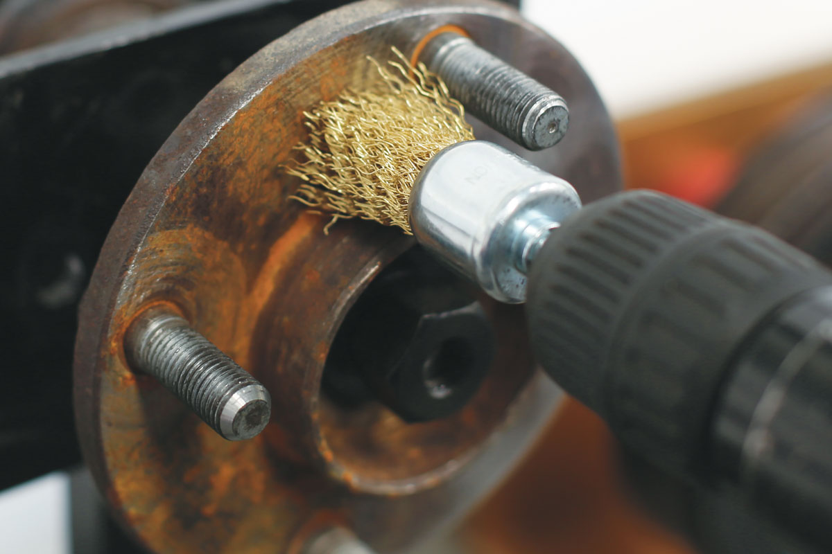 Brushes ideal for removing paint and rust etc.