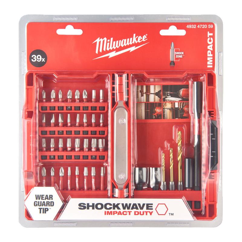 Milwaukee 39 Piece Shockwave Impact Driver Set 4932472059
