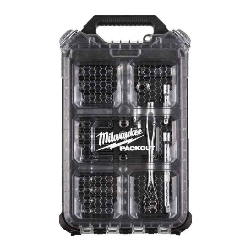 socket kit, packout case, milwaukee, ratchet