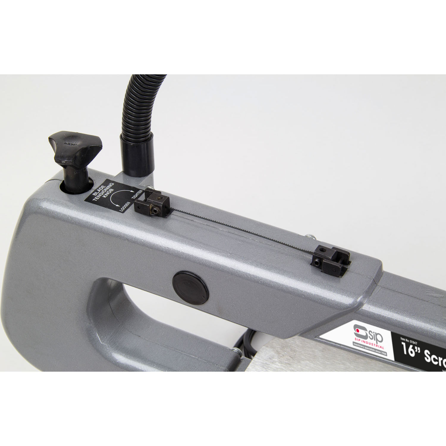 SIP 16" Flexi-Drive Scroll Saw 01947 | 64pc grinding, sanding, and polishing kit