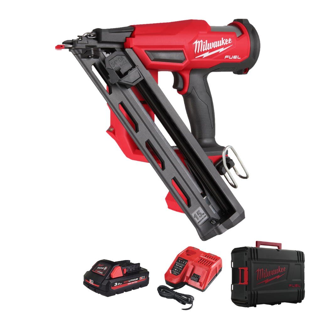 Milwaukee 15 Gauge Angled Nail Finish Nailer M18FN15GA-301X