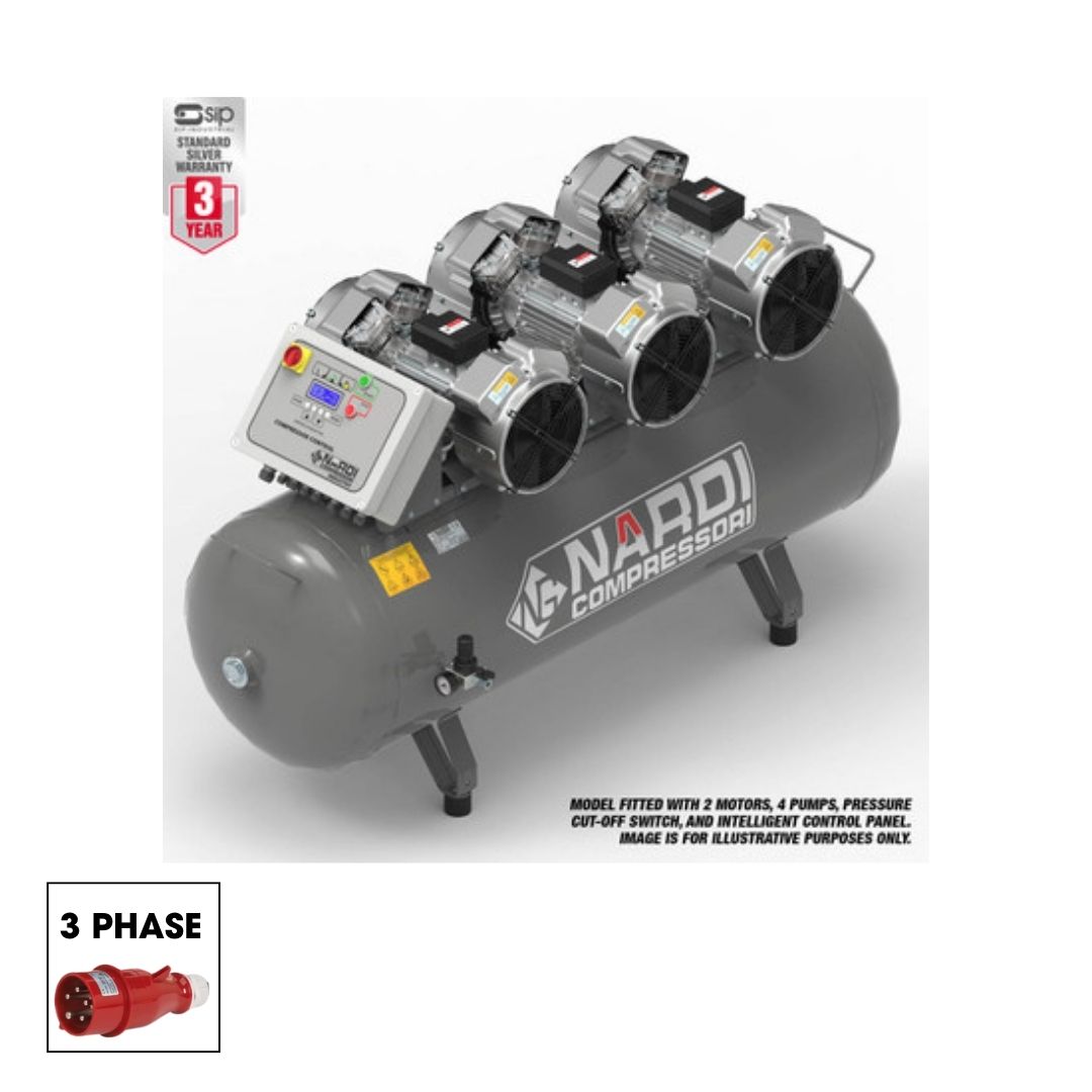 NARDI EXTREME MP 6.00HP 500ltr Compressor with Control Panel | EXTMP50060CP