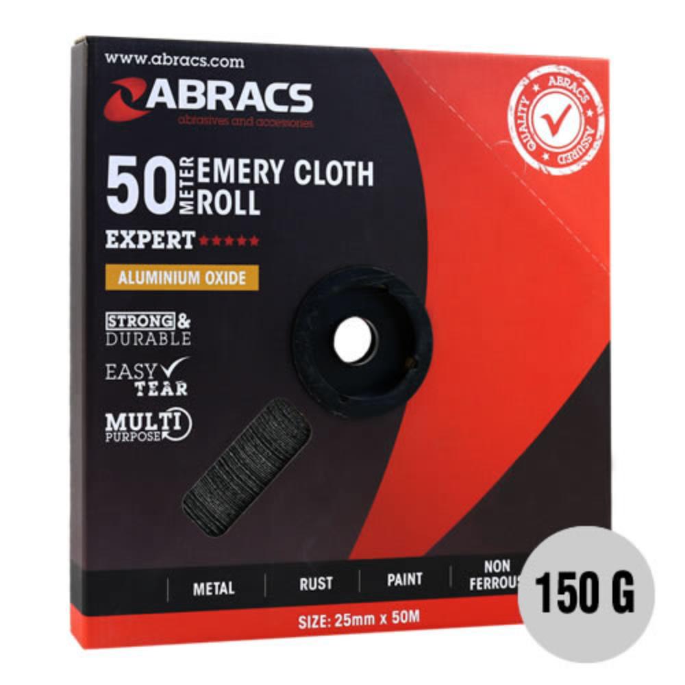 Abracs 25mm x 50m 150 Grit Emery Roll ER15