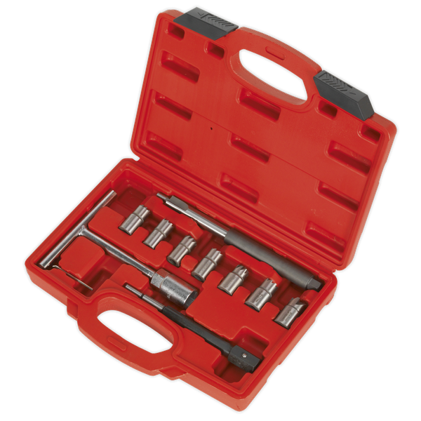 Diesel Injector Seat Cleaner Set 10pc,Suitable for a wide range of vehicles | Toolforce.ie