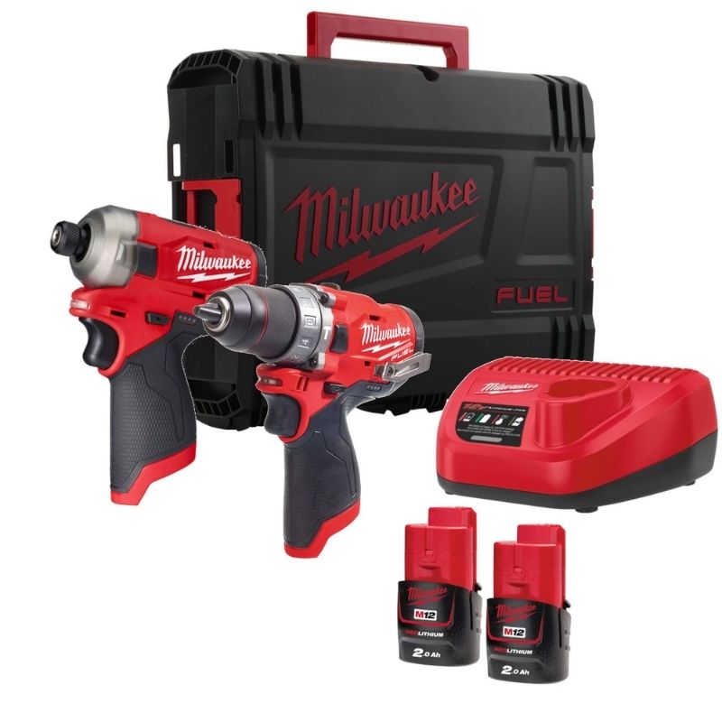 Milwaukee M12 Fuel Drill & Impact Driver Twin Pack M12FPP2AQ-202X