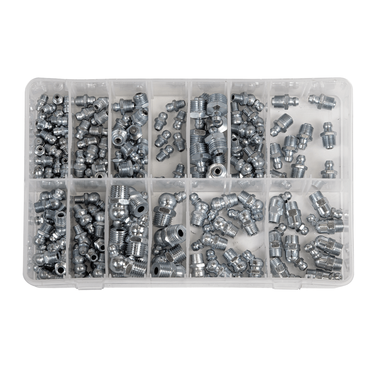 Sealey Grease Nipple Assortment 130pc - Metric, BSP & UNF AB009GN