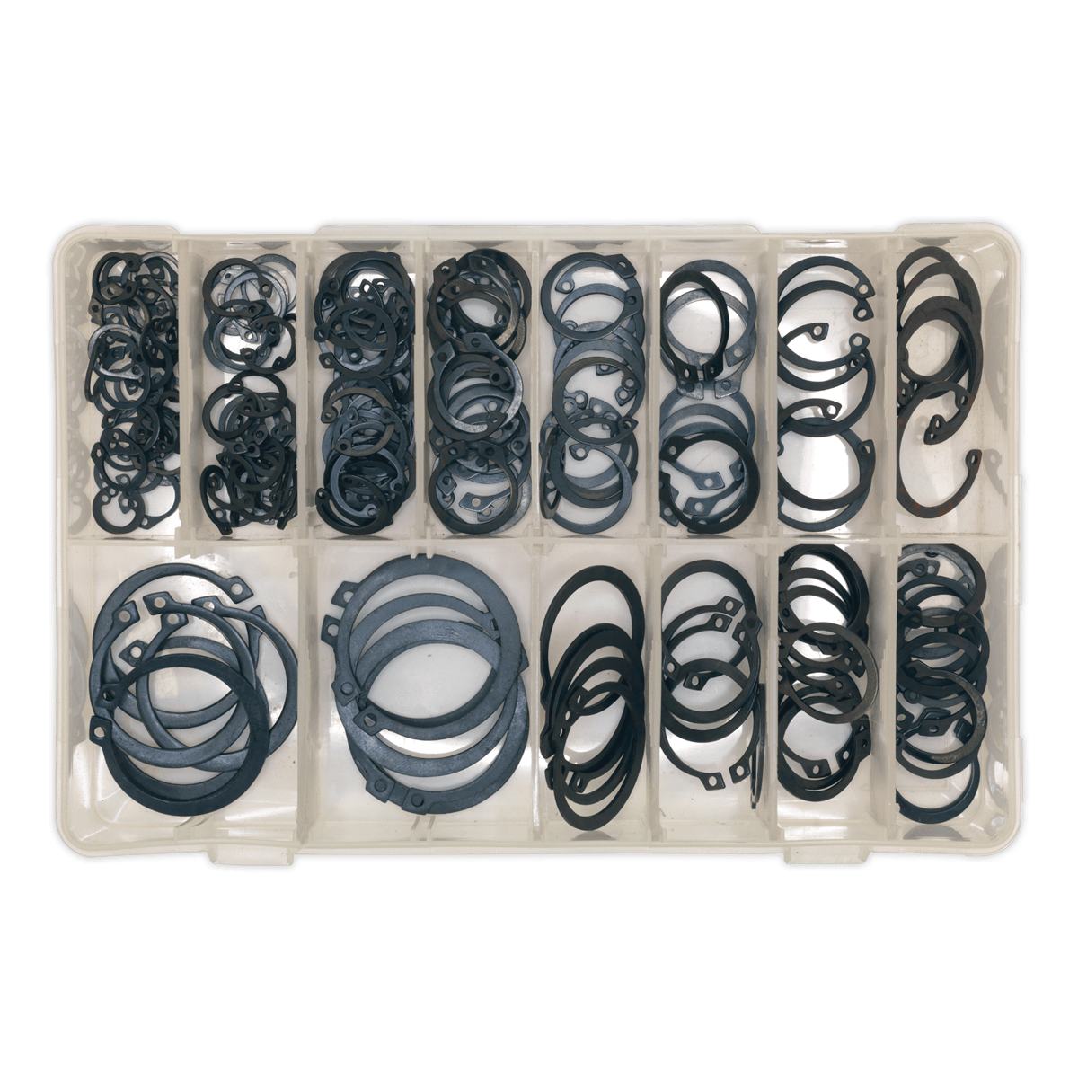 Sealey Circlip Assortment 200pc Internal & External Metric AB017CC