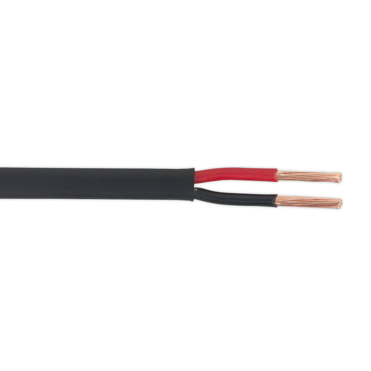 Sealey Automotive Cable Thin Wall Flat Twin 2 x 2mm_ 28/0.30mm 30m Black AC2830TWTN