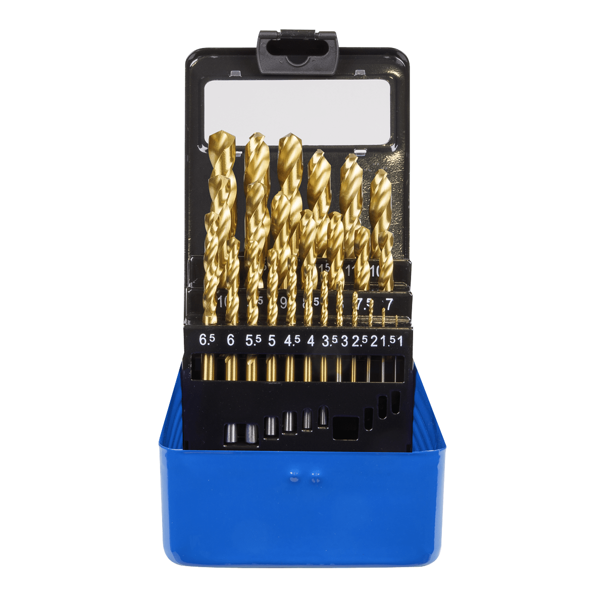 Sealey HSS Fully Ground Drill Bit Set 25pc DIN 338 Metric AK4725