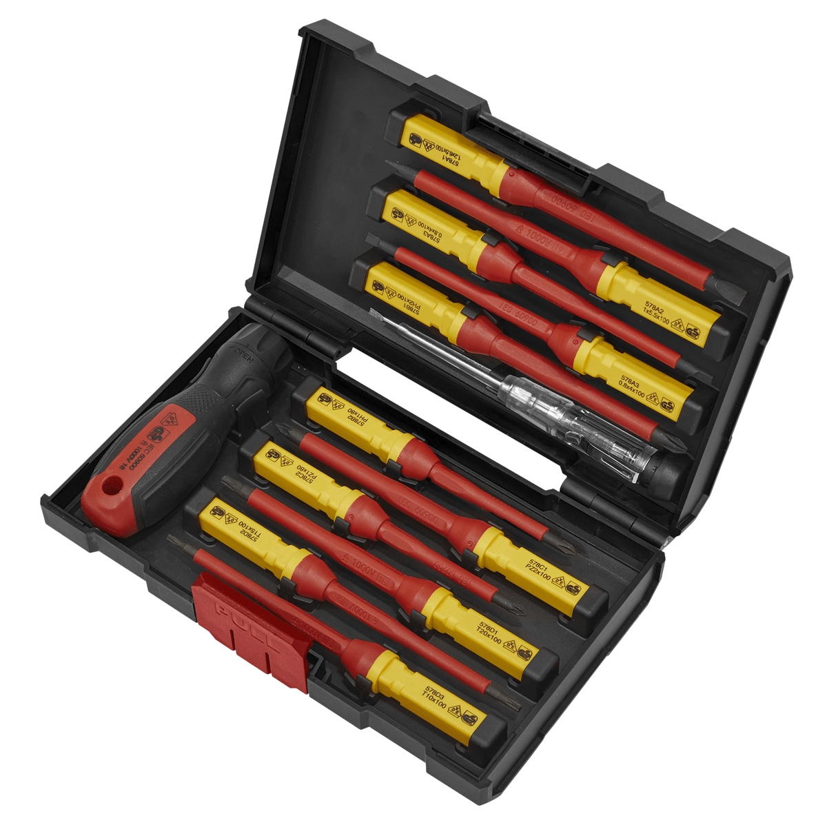 Sealey Screwdriver Set 13pc Interchangeable - VDE Approved AK6128