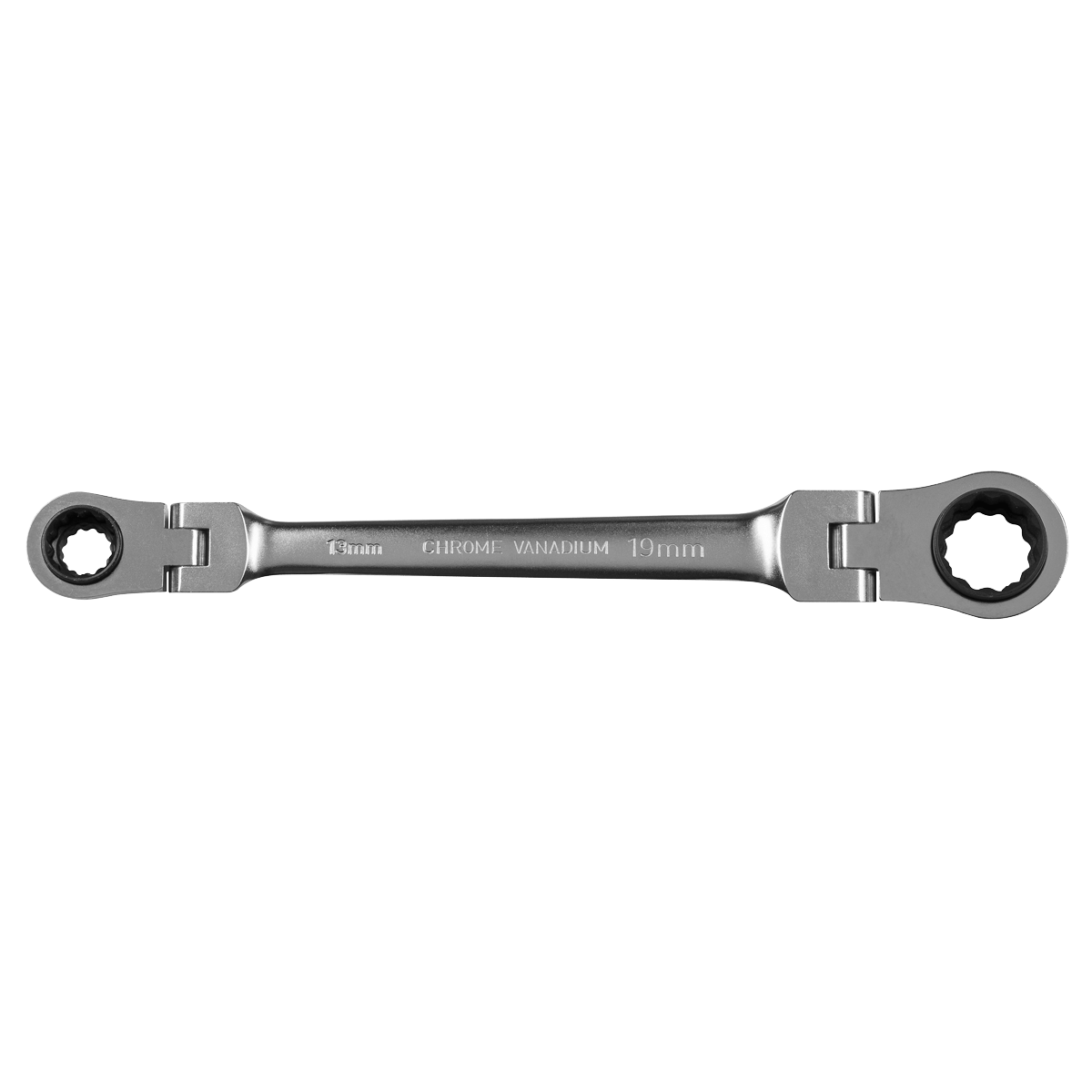 Sealey Ratchet Ring Spanner 4-in-1 Flexi-Head Reversible Metric Platinum Series AK63947