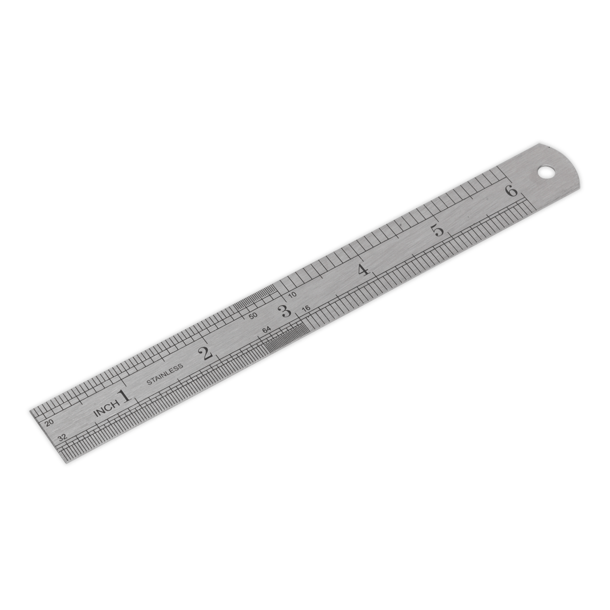 Steel Rule 150mm/6" | High quality steel rule permanently marked in Metric and Imperial graduations. | toolforce.ie