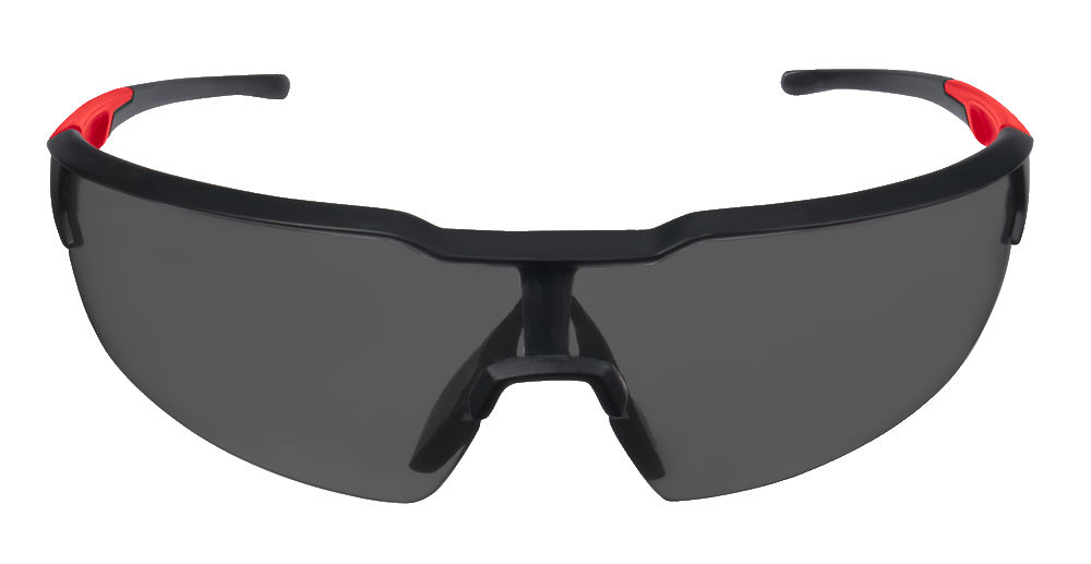 Milwaukee Tinted Safety Glasses, Fully adjustable and removable nose bridge.