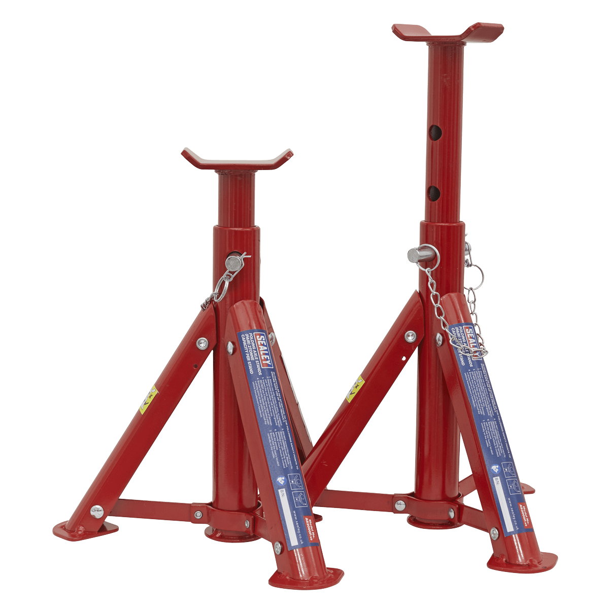 Sealey Axle Stands (Pair) 2tonne Capacity per Stand - Folding Type AS2000F