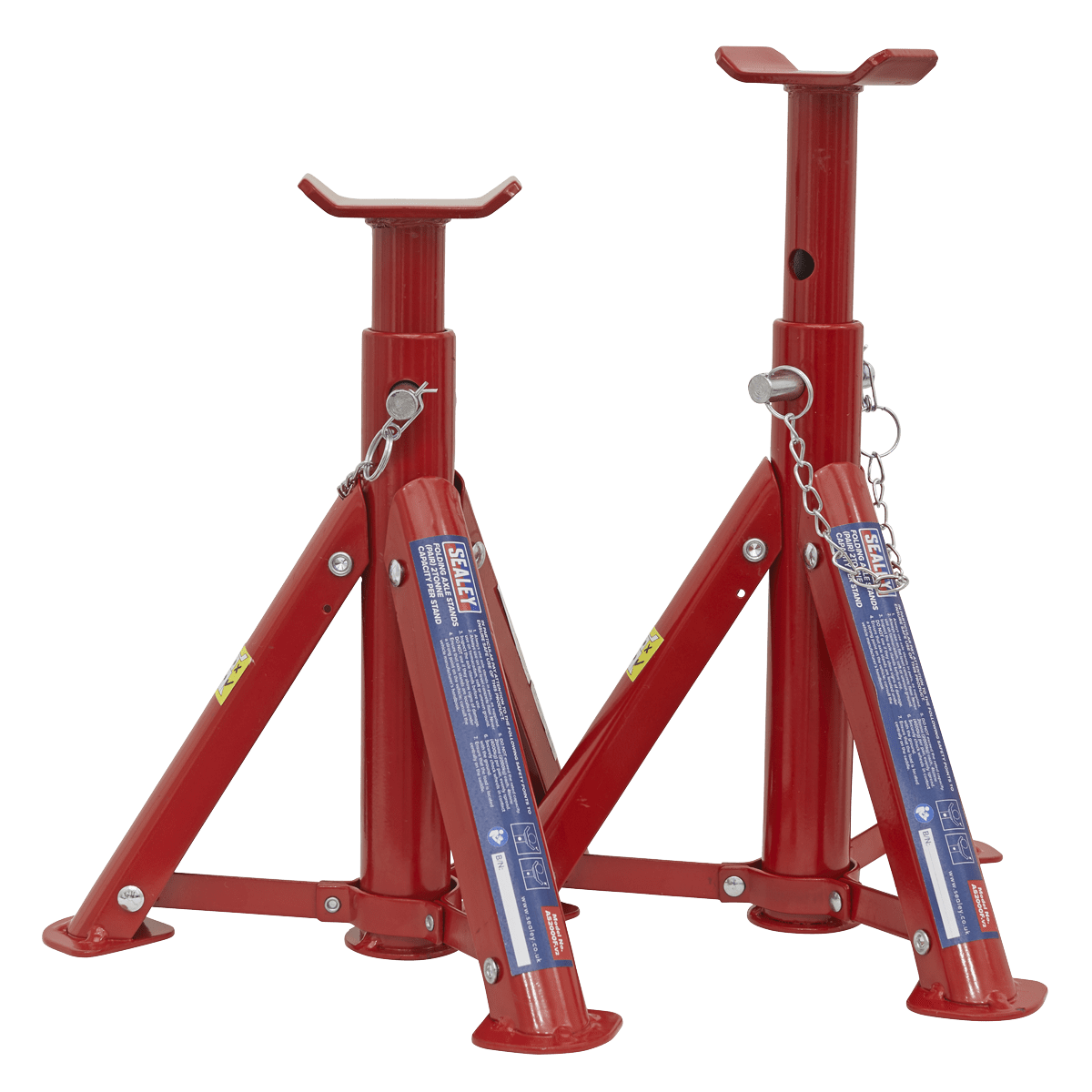 Sealey Axle Stands (Pair) 2tonne Capacity per Stand - Folding Type AS2000F