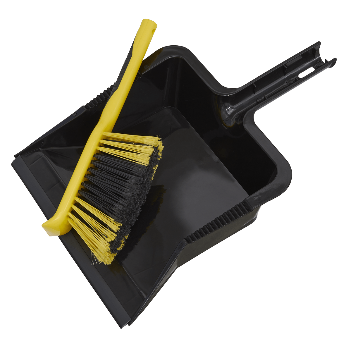 Bulldozer Yard Dustpan & Brush Set | Hard-wearing, dual purpose, split-tip polypropylene and PVC fibres ideal for indoor and outdoor surfaces. | toolforce.ie