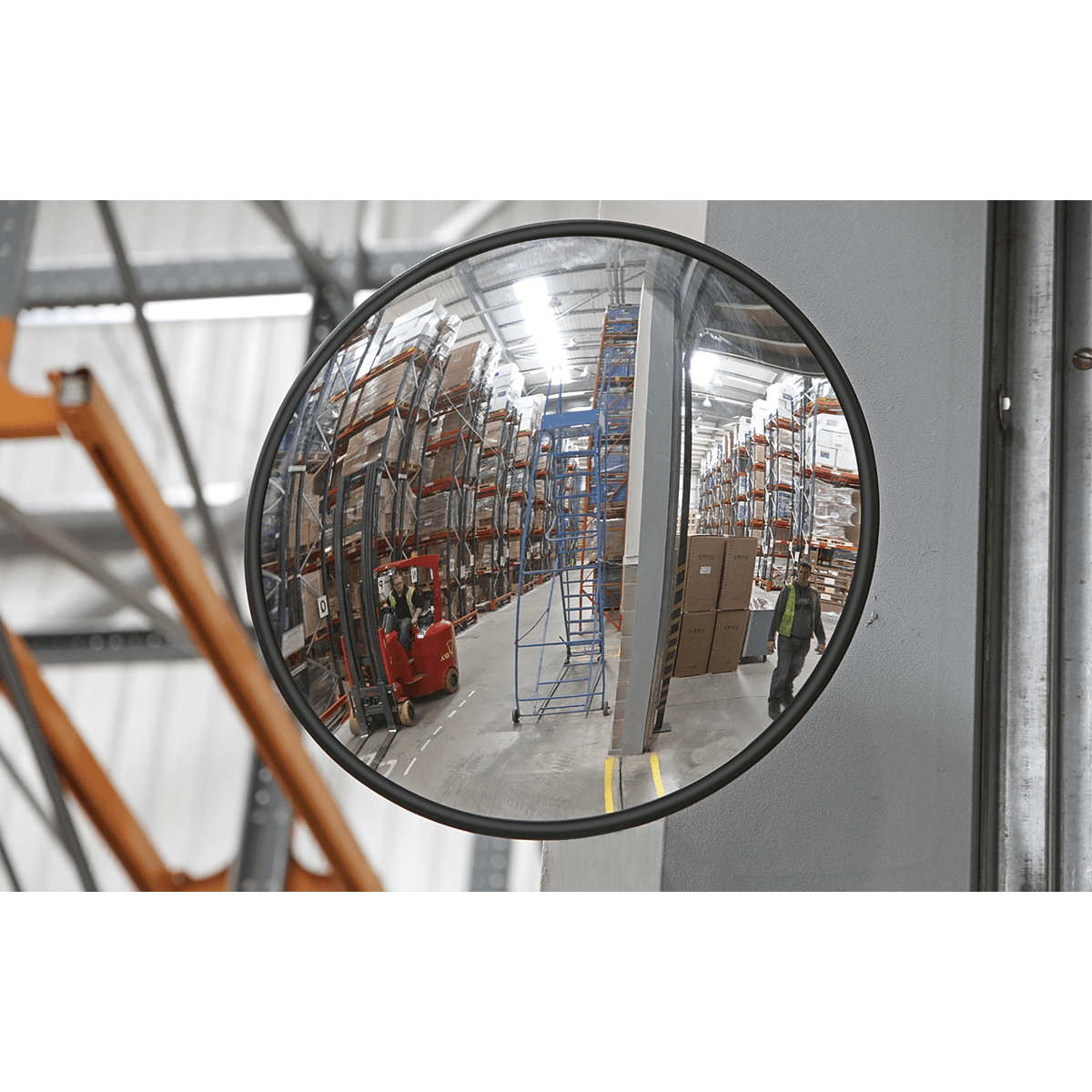 Convex Mirror Wall Mounting ¯450mm | Convex mirror for improved visibility. | toolforce.ie