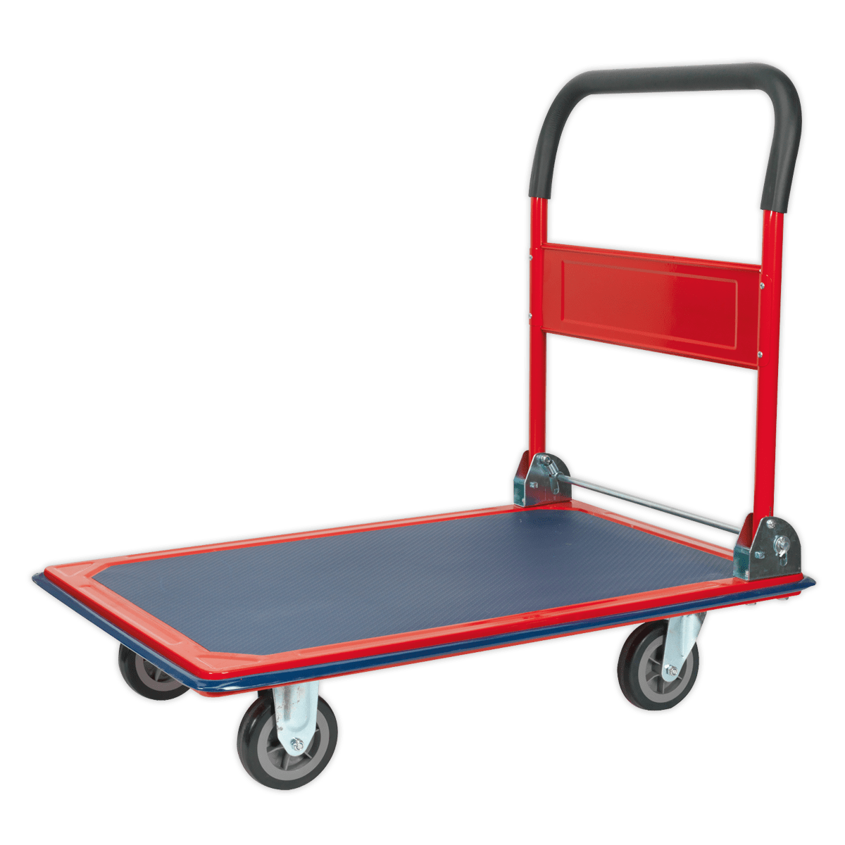 Platform Truck 300kg Capacity | Rigid platform truck features rubberised deck and bumper strip. | toolforce.ie