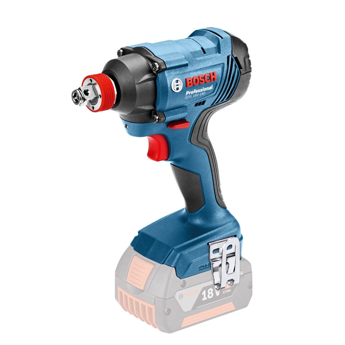 Bosch 18v Combi Impact Driver/Wrench, Special bit holder combines 1/2" square and 1/4" hexagon – for even more applications.