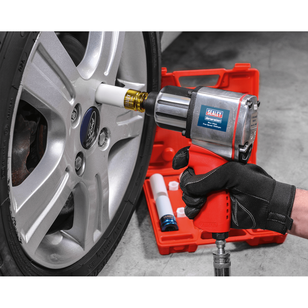 Air Impact Wrench 1/2"Sq Drive - Twin Hammer | Generation Series twin hammer impact wrench. | toolforce.ie