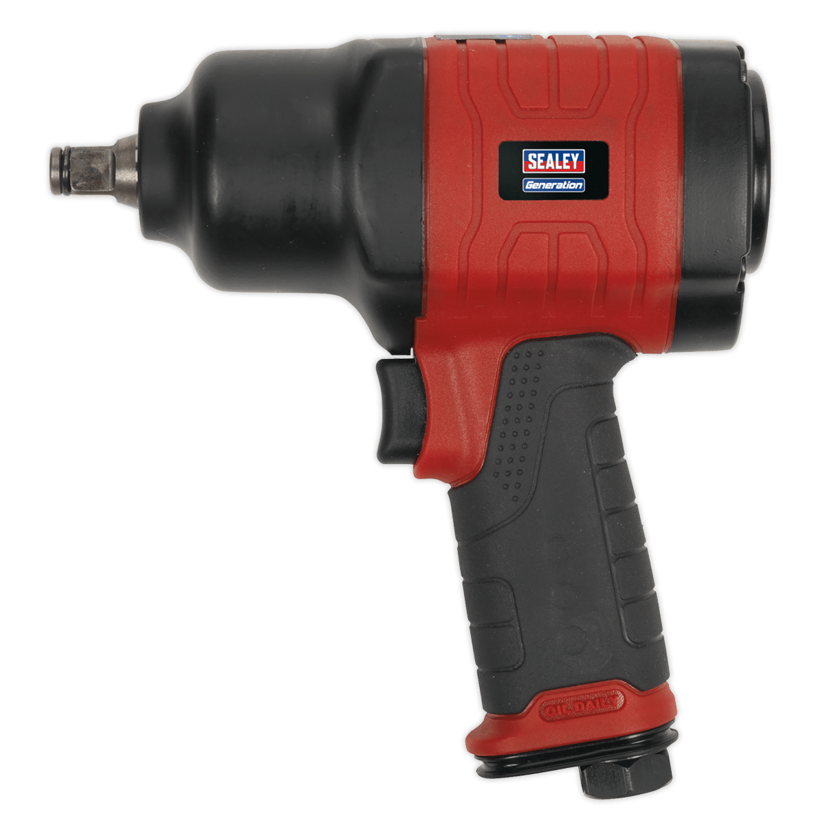 Composite Air Impact Wrench 1/2"Sq Drive - Twin Hammer | Combination of composite materials, alloyed metals and twin hammer design result in a lightweight, durable and powerful air impact wrench. | toolforce.ie